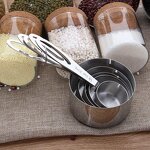 Measuring Spoons Set Factory - High Quality 5pcs Stainless Steel Scoop