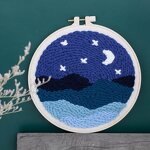 Embroidery Kit Factory - DIY Punch Needle Cross Stitch Kit with Hoops