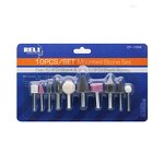 Mounted Stone Set Factory - 10Pcs Abrasives Grinding Cone Head Set