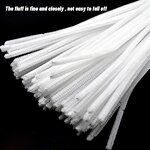 Pipe Cleaners Factory - Educational Chenille Stems White Pipe Cleaners