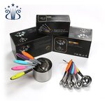 Measuring Cup Set Factory - Stainless Steel with Silicone Grips Baking