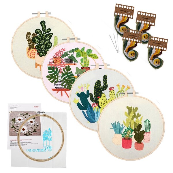 Embroidery Kit Factory - Wholesale Beautiful Plant DIY Handmade Kit