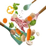 Kitchenware Set Factory - Hot Sale Wooden Handle Silicone Non-stick Set