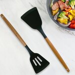 Kitchenware Set Factory - Hot Sale Wooden Handle Silicone Non-stick Set