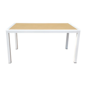 Outdoor Table Factory - Durable Plastic Wood Rectangular Table