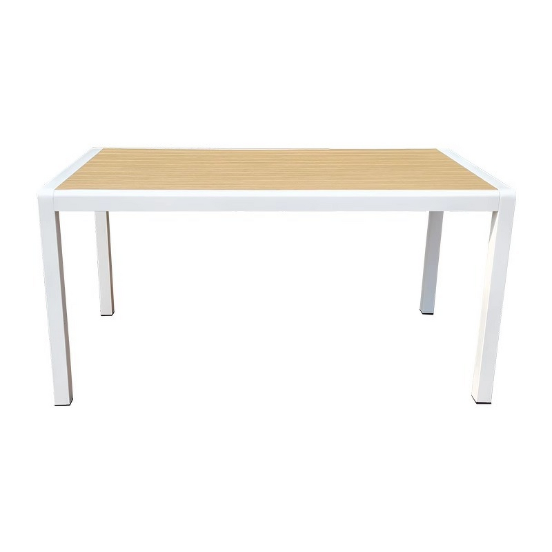 Outdoor Table Factory - Durable Plastic Wood Rectangular Table