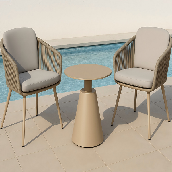 Outdoor Furniture Set Manufacturer - Aluminum Rattan Chair Table Set