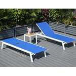Outdoor Beach Sunbed Factory - Direct Mesh Aluminum Frame Lounger