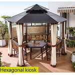 Outdoor Gazebo Factory - Heavy Duty Double Roof Sun Shade Canopy