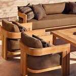 Outdoor Furniture Set Factory - Handcrafted Teak Swivel Lounge Set