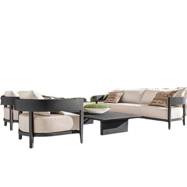 Outdoor Sofa Set Manufacturer - Aluminum Frame Waterproof Sectional