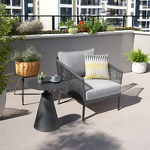 Outdoor Cafe Chairs Manufacturer - Modern Wicker Metal Frame Chairs