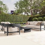 Outdoor Sofa Set Manufacturer - Aluminum Frame Waterproof Sectional