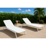 Outdoor Sun Lounger Manufacturer - Hot Sale Aluminum Frame Recliner