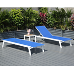 Outdoor Pool Chaise Manufacturer - Hot Sale Teslin Fabric Sunbed