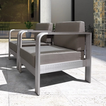 Outdoor Furniture Factory - Industrial Style Weather-resistant Sofa Set