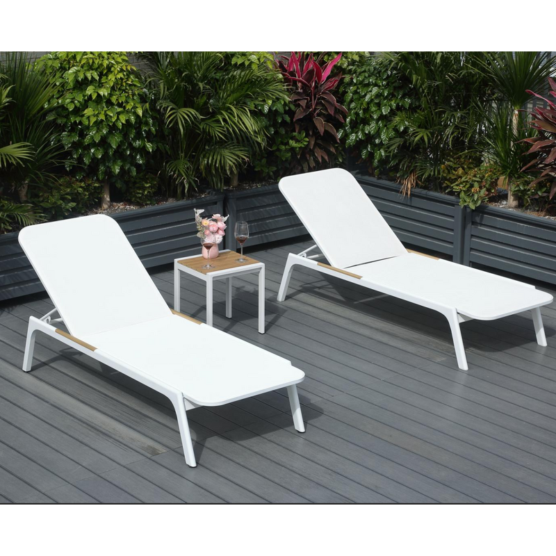 Outdoor Sun Lounger Manufacturer - Hot Sale Aluminum Frame Recliner
