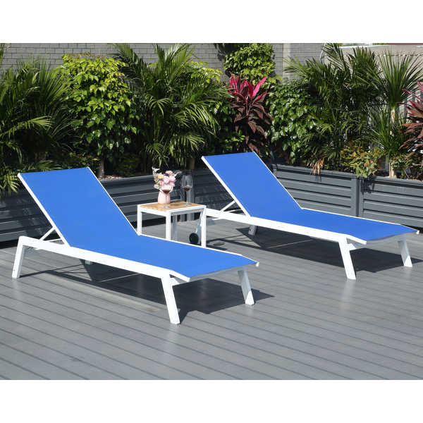 Outdoor Sun Lounger Manufacturer - Hot Sale Aluminum Poolside Recliner