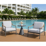 Outdoor Lounge Set Manufacturer - Luxury Aluminum Chair Table Set