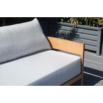 Outdoor Sofa Set Factory - Direct Metal Wood Grain Lounge Set