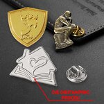 Lapel Pin Factory - Wholesale Gold Silver Embossed Pin