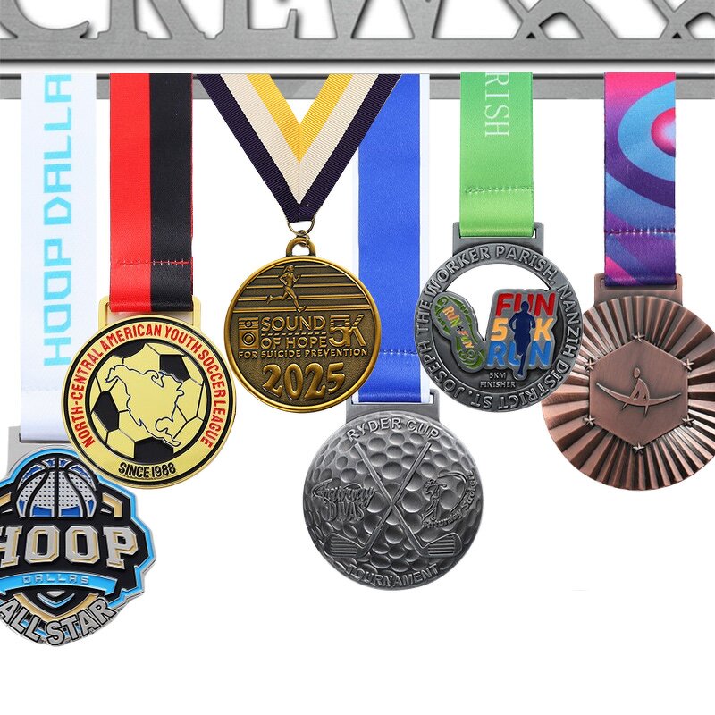Sports Medal Manufacturer - Personalised Gold Silver Plated Medal