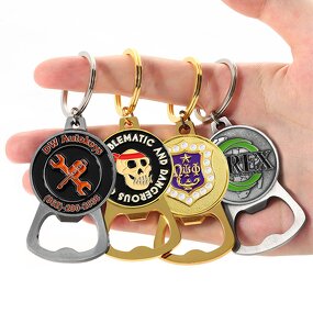 Bottle Opener Keychain Factory - No MOQ Enamel Keychain Opener
