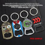 Bottle Opener Keychain Factory - No MOQ Enamel Keychain Opener