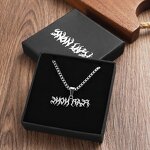 Pendant Necklace Factory - Custom 2D Name Letter Necklace