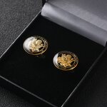Cufflinks Manufacturer - Wholesale Gold Plated Epoxy Cufflinks