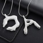 Necklace Manufacturer - Fashion Bubble Initial Letter Necklace