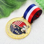 Medal Factory - Custom 3D Gold Plated Taekwondo Medal