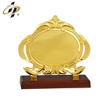 Metal Plaque Factory - Die Casting Custom Gold Plaque with Stand