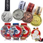 Martial Arts Medal Manufacturer - Custom Jiu Jitsu Taekwondo Medal