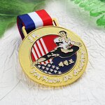 Medal Factory - Custom 3D Gold Plated Taekwondo Medal