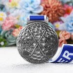 Sports Medal Manufacturer - Personalised Gold Silver Plated Medal