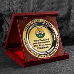 Trophy Manufacturer - Commemorative Gold Plated Award Trophy