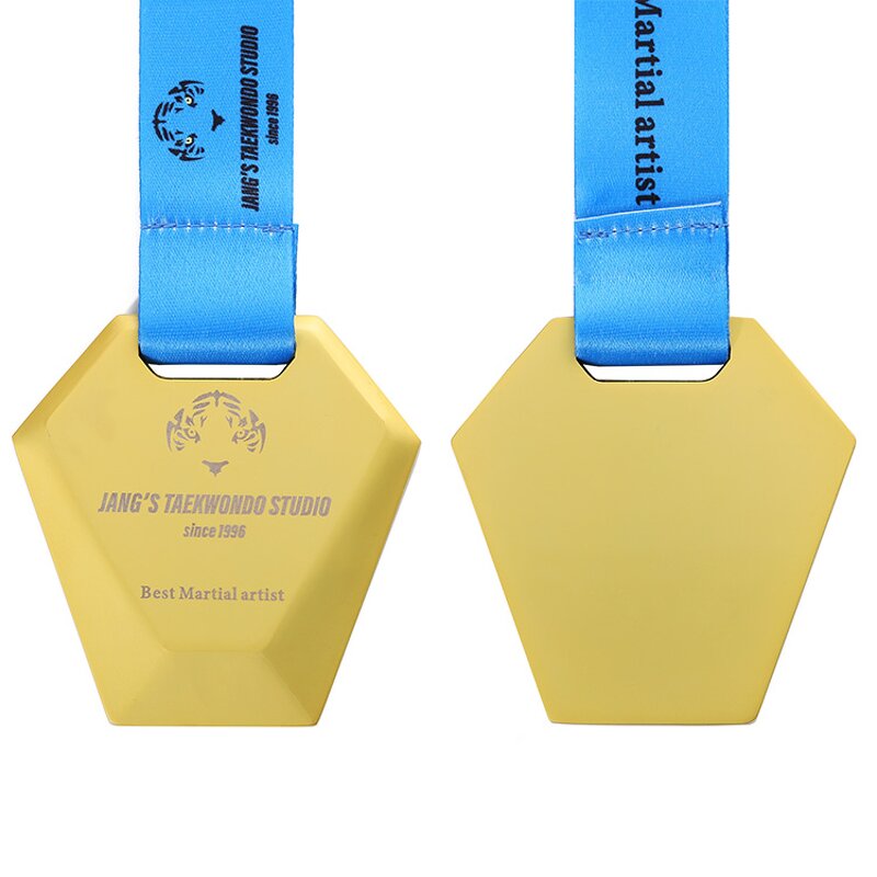 Sports Medal Manufacturer - Custom UV Printed Pentagon Medal