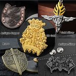 Lapel Pin Factory - Wholesale Gold Silver Embossed Pin