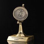 Trophy Manufacturer - New Design Antique Brass Rotate Trophy