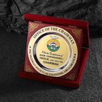Trophy Manufacturer - Commemorative Gold Plated Award Trophy