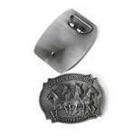 Belt Buckle Manufacturer - Custom Logo Antique Silver Buckle