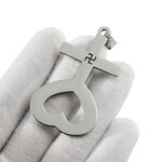 Necklace Factory - Customized 2D Logo Letter Silver Necklace