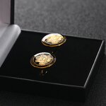 Cufflinks Manufacturer - Wholesale Gold Plated Epoxy Cufflinks