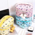 Cosmetic Bag Factory - Large Capacity Cute Cartoon PU Waterproof Bow