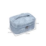 Toiletry Bag Factory - Large Capacity Double Layer PU Pattern Portable