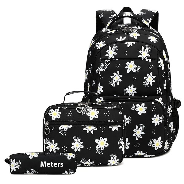 Backpack Set Factory - New Arrival Unisex Student Flower Printed Set