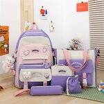 Backpack Set Factory - Cute 5-Piece Junior High Students Value Set