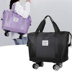 Travel Bag Factory - Super Large Capacity Oxford Expandable Wheel