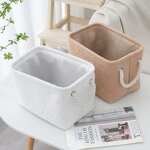 Plush Storage Basket Factory - Simple Teddy Portable Foldable Basket